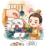 Mèo con tham ăn lại bị bắt rồi