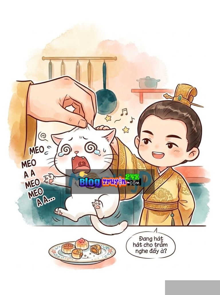 Mèo con tham ăn lại bị bắt rồi